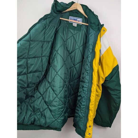 Vintage 90's Green Bay Packers NFL Reebok Pro Line XXL Winter Jacket - Picture 10 of 15